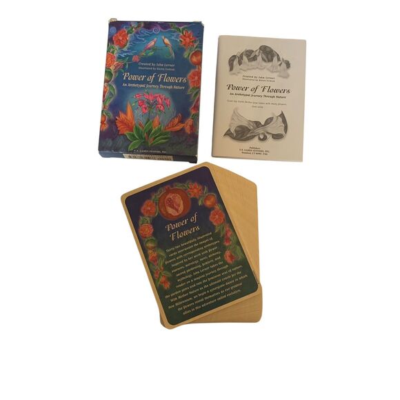 POWER OF FLOWERS Tarot Card Set 32 Card Deck 1998 Isha Lerner U.S. Games - Picture 1 of 5